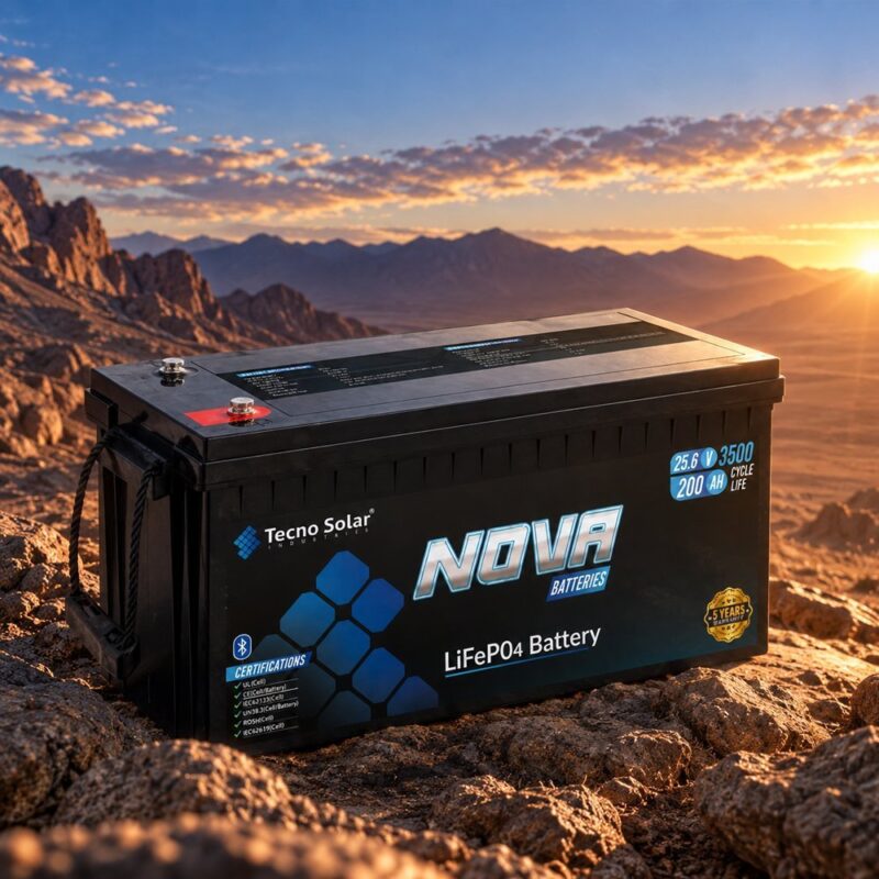 TECNO NOVA 2.5 Pro 25.6V 200Ah LiFePO4 lithium battery for solar in Pakistan